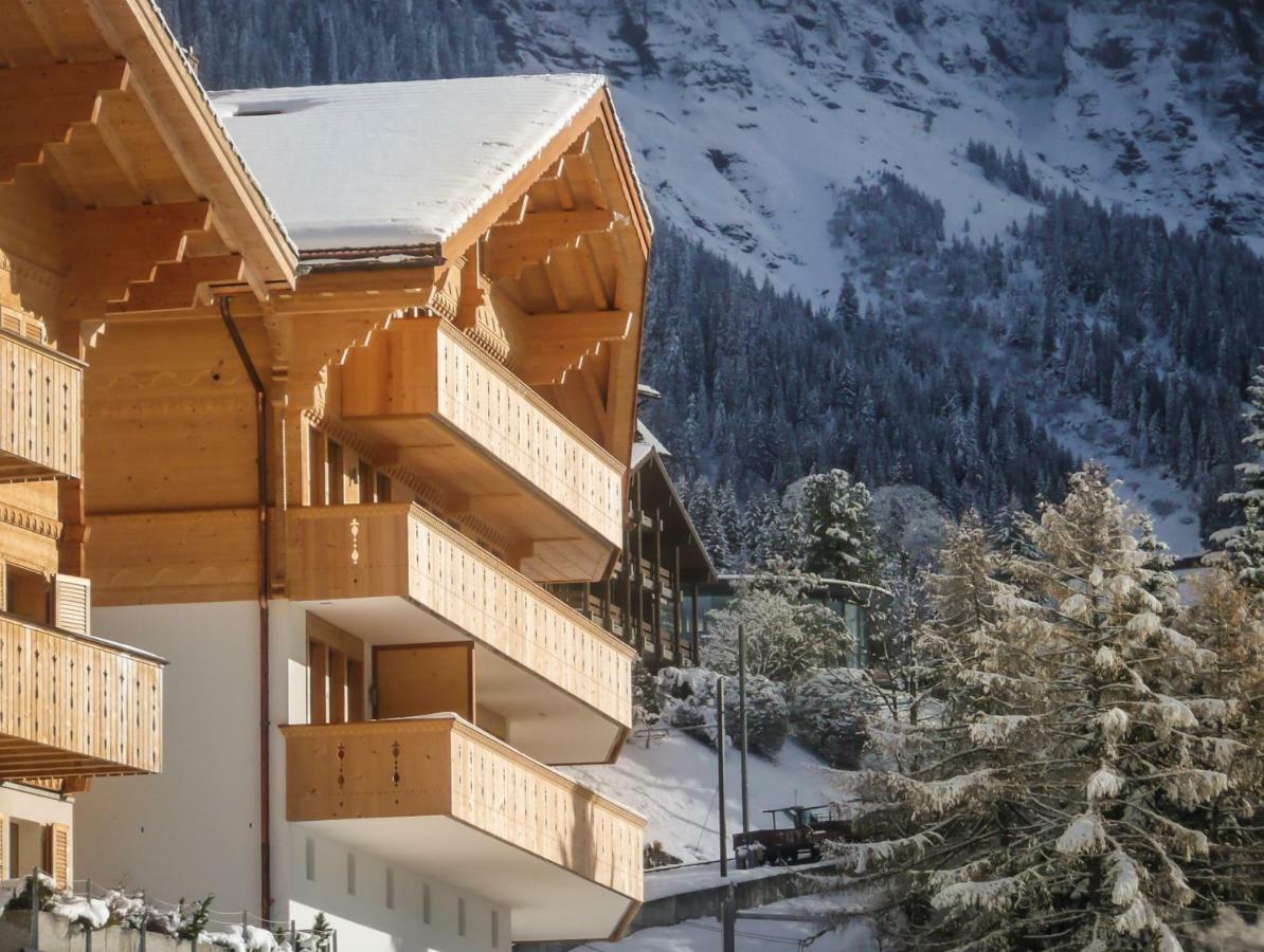 Holiday Flat #1, Chalet Aberot, Wengen, Switzerland Kültér fotó