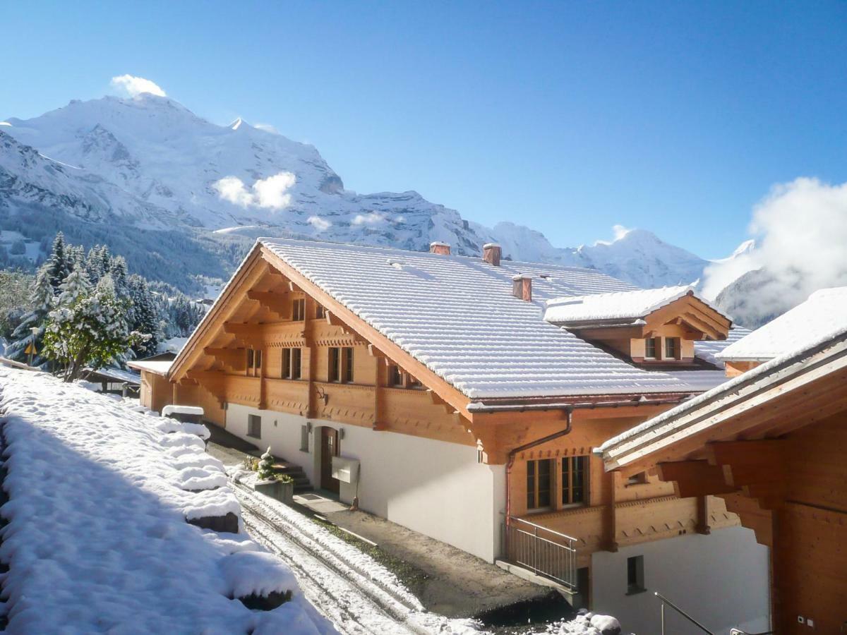 Holiday Flat #1, Chalet Aberot, Wengen, Switzerland Kültér fotó