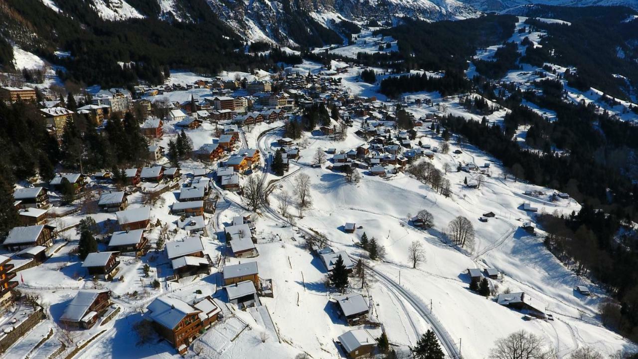 Holiday Flat #1, Chalet Aberot, Wengen, Switzerland Kültér fotó