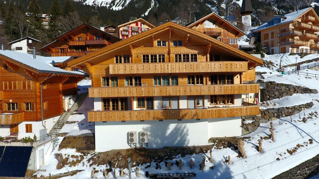 Holiday Flat #1, Chalet Aberot, Wengen, Switzerland Kültér fotó