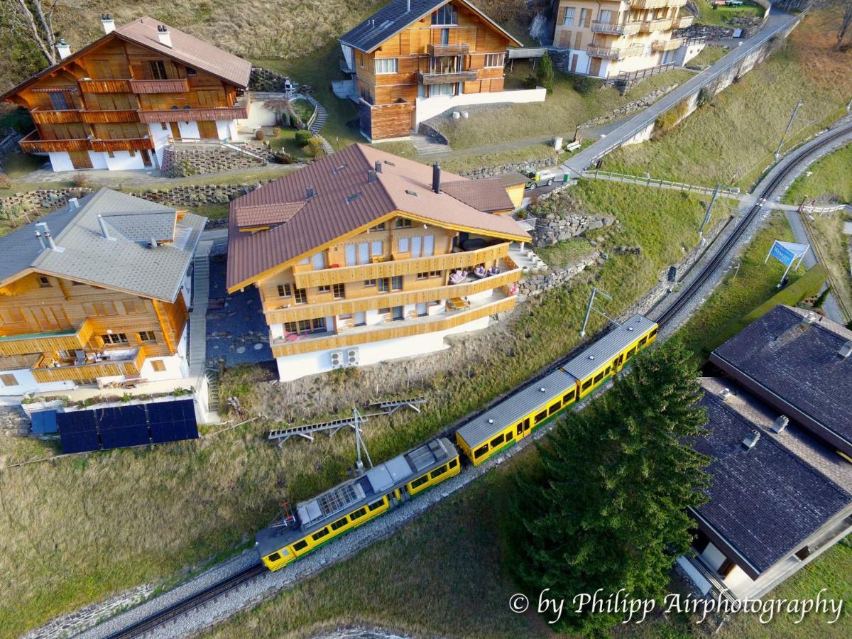 Holiday Flat #1, Chalet Aberot, Wengen, Switzerland Kültér fotó